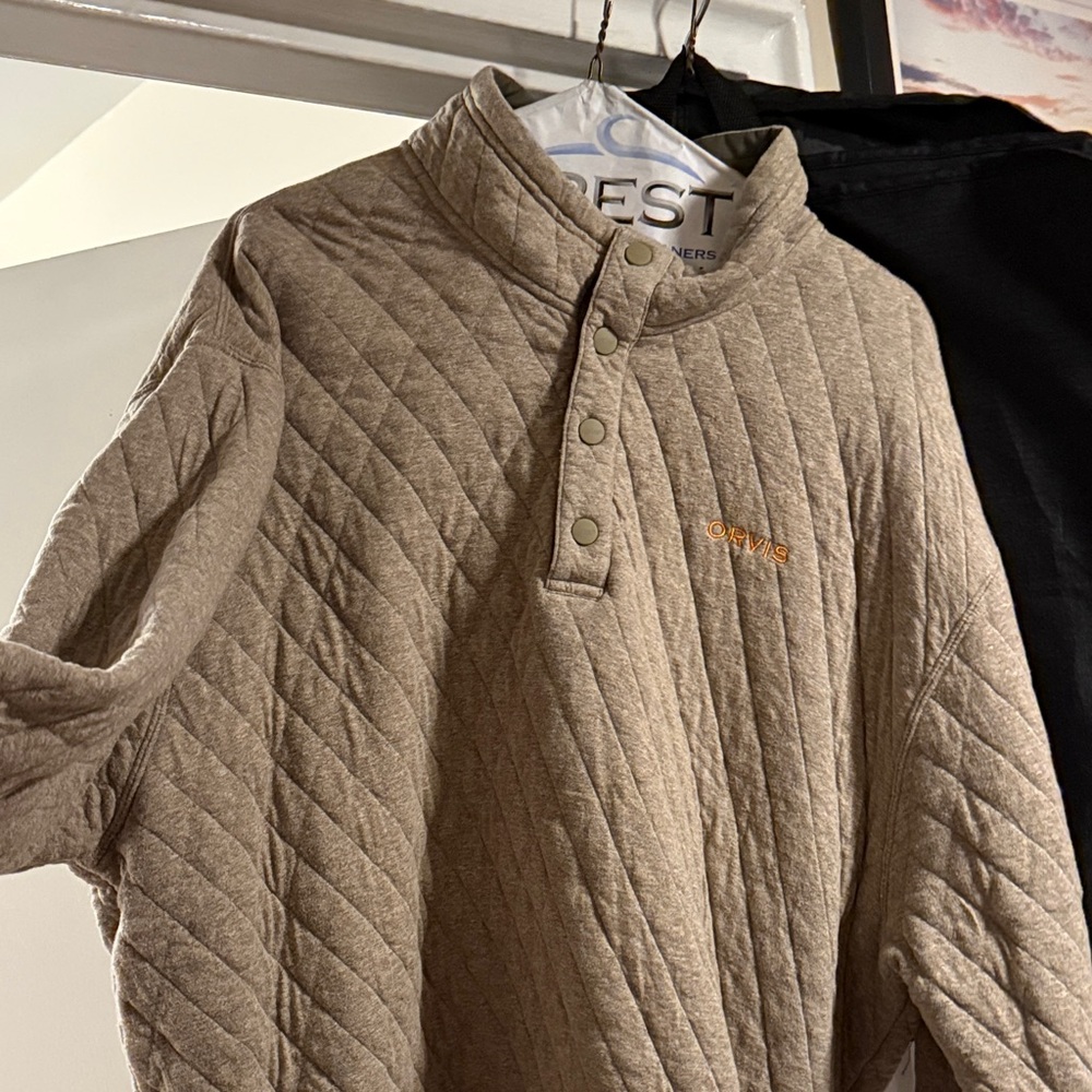 Orvis Quilted Button-Up in Brown